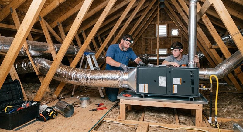 Attic Furnace Installation in Monmouth County, NJ